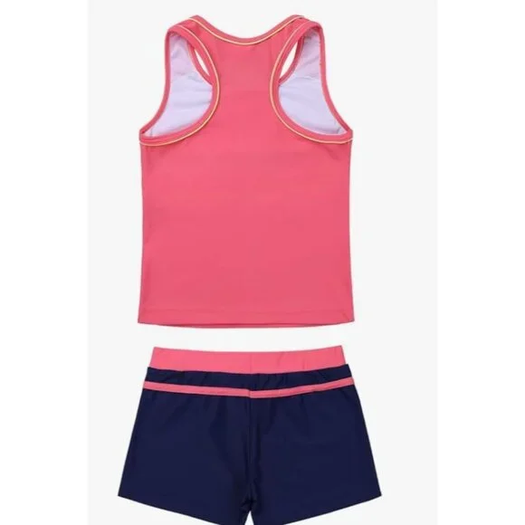 Pretty in Pink & Navy: The Perfect Tankini for Girls Size 14 iEFiEL - Picture 2 of 11